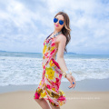 Maravilhoso elegante bali sarong encobrir lenço chiffon colorido praia pareo